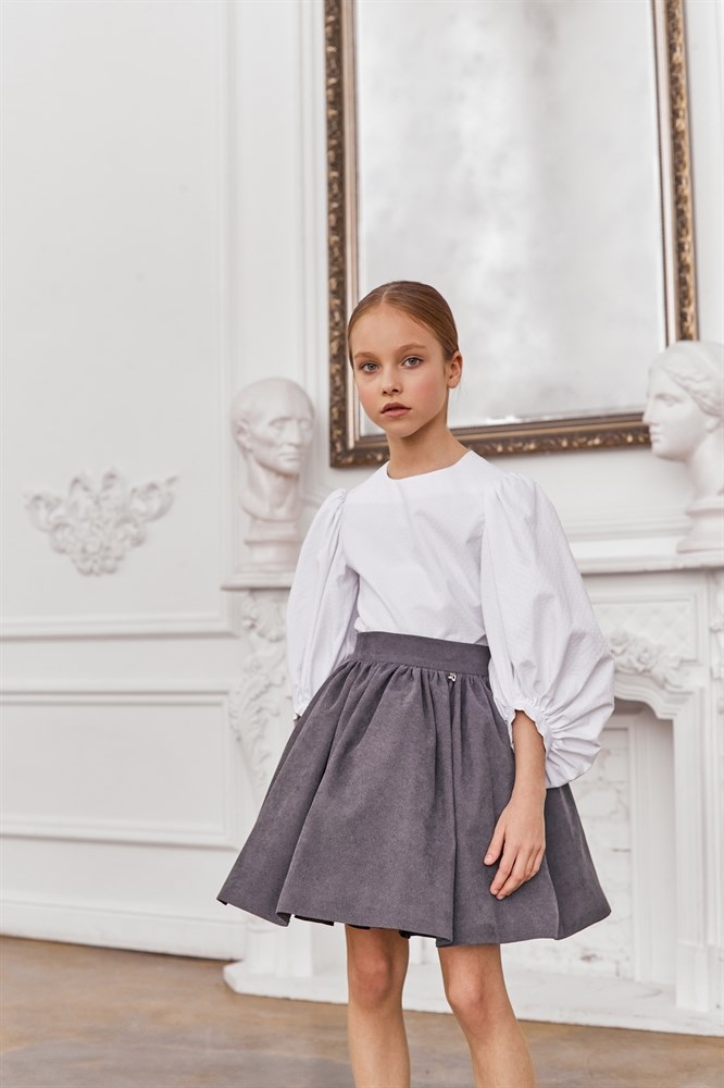 Юбка вельветовая, дизайнерская линия - фото 7432