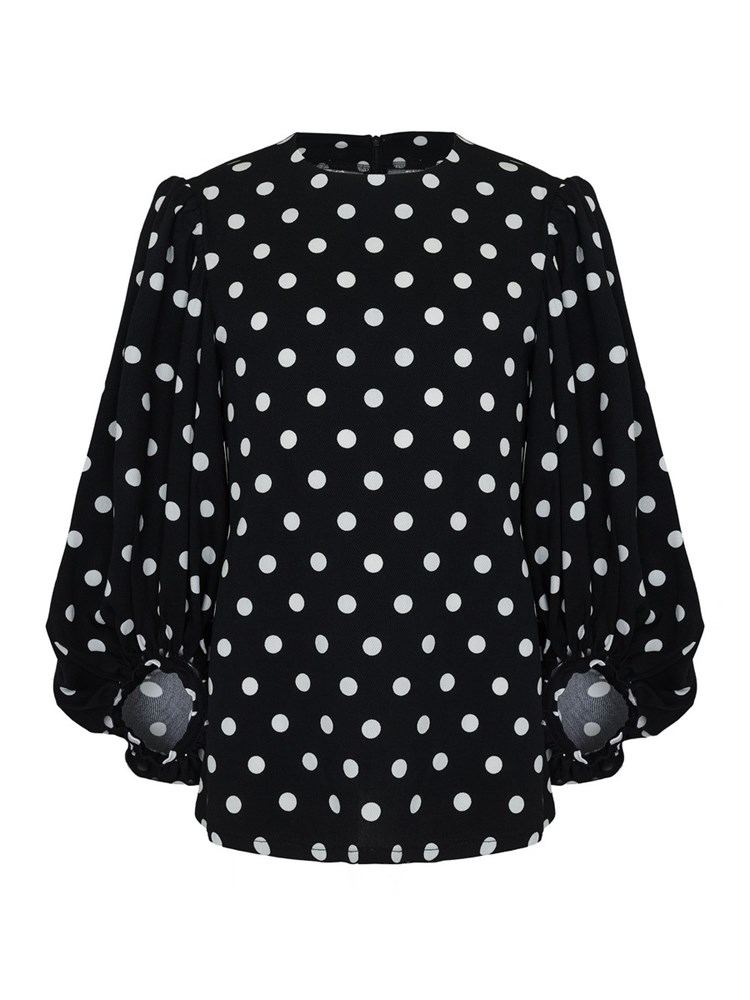 Блузка в горошек - фото 7811