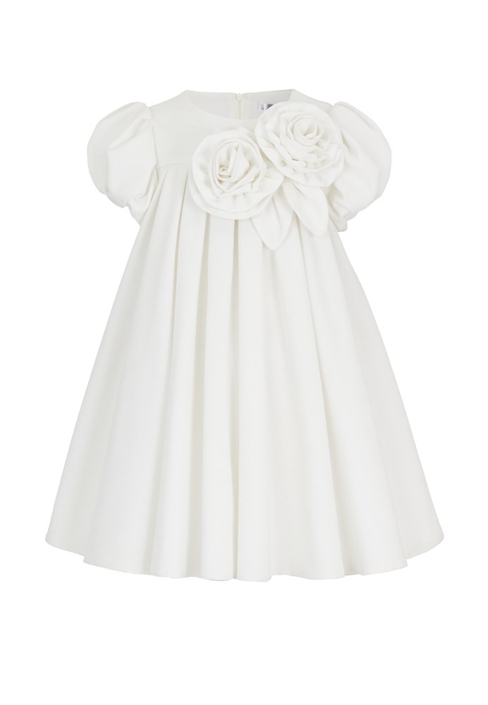 Платье вельветовое с розами, премиальная линия - фото 8213