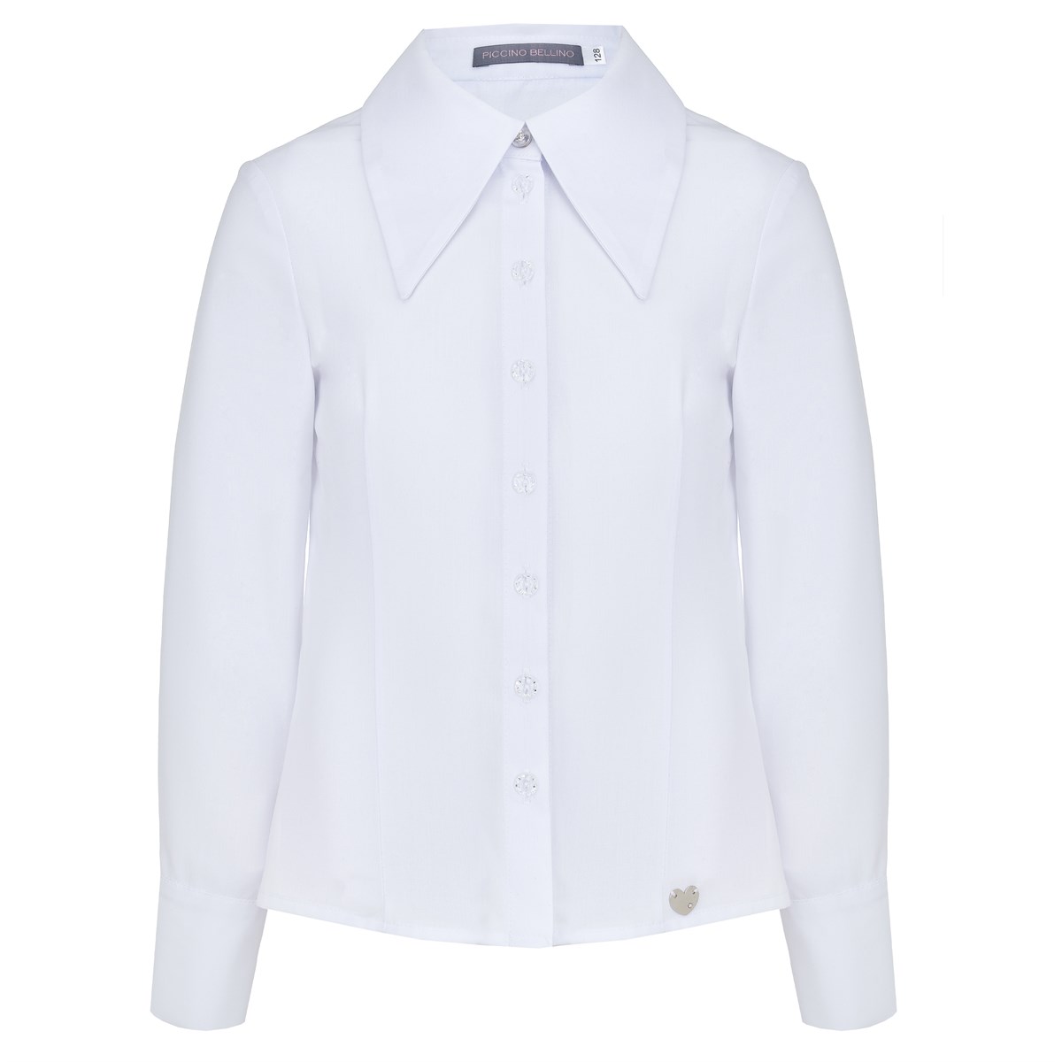 Блузка с классическим воротником, дизайнерская линия - фото 8453