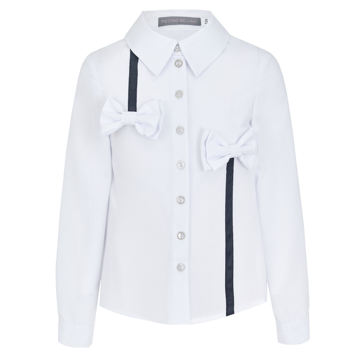 Блузка Подарок с бантиками, дизайнерская линия - фото 8461