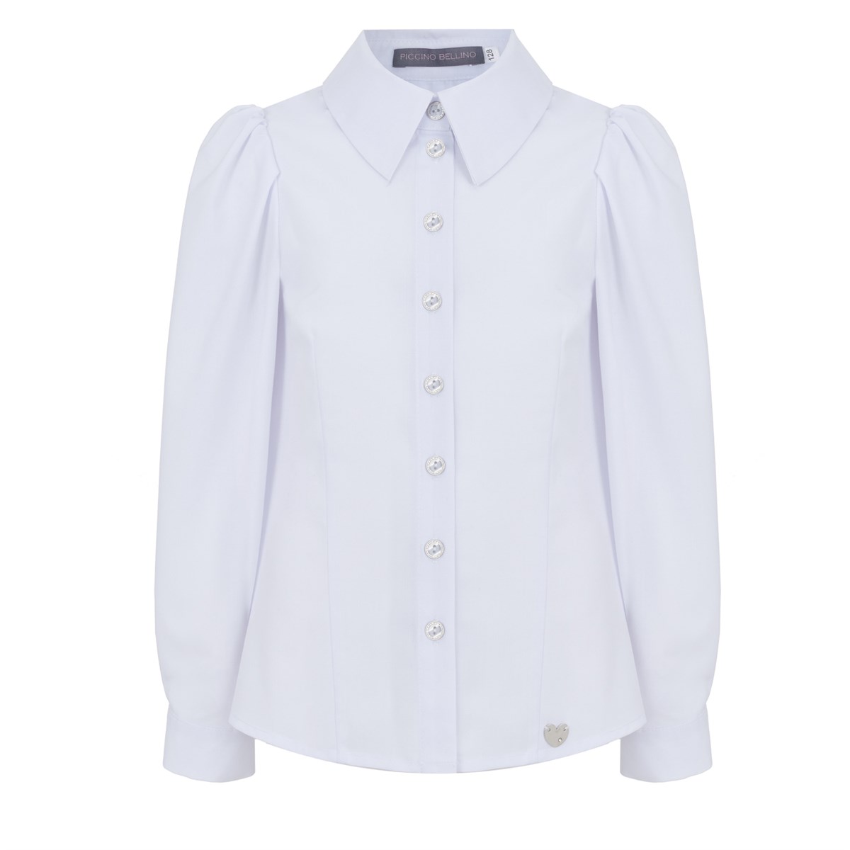 Блузка классическая с элегантным рукавом - фото 8466