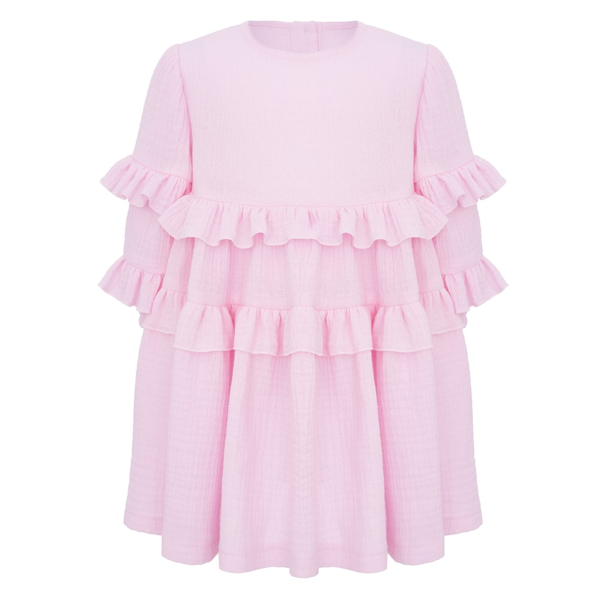 Платье муслиновое с длинными рукавами - фото 8496