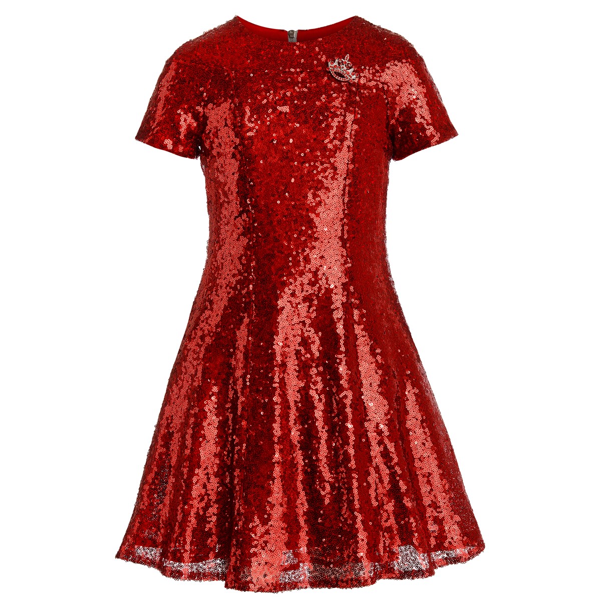 Платье из красных пайеток - фото 8552