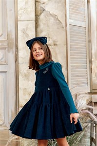 Сарафан вельветовый, изумрудный