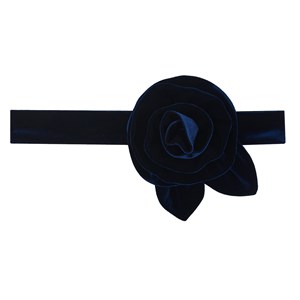 Аксессуар бархатный с розой, премиальная линия