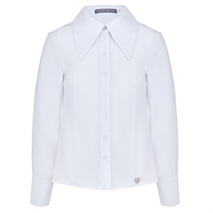 Блузка с классическим воротником, дизайнерская линия