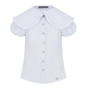 Блузка с декоративным воротником, дизайнерская линия