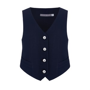 Жилет костюмная ткань, классическая линия