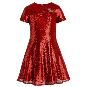 Платье из красных пайеток