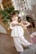Костюм: брюки и кофточка без рукавов, цвет молочный - фото 8046